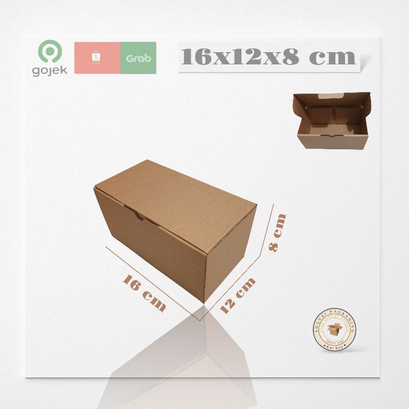 

kardus ukuran 16x12x8 cm die cut model pizza