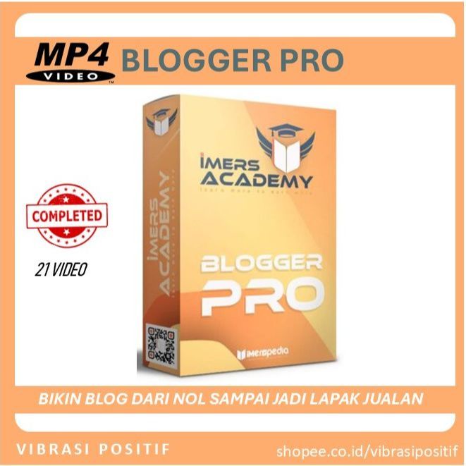 Blogger Pro : Cara Buat Blog Gratis dengan Blogspot untuk Jualan - Andrie Andropia
