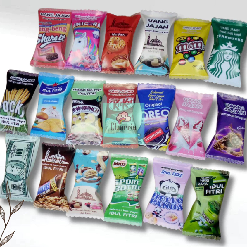 

(100 PCS) Amplop Lebaran 2025 Unik Bentuk Permen