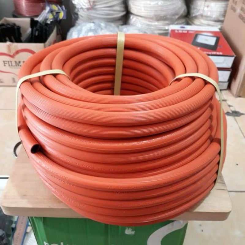SELANG GAS 3 LAPIS PER METER Selang gas lpg orange meteran.