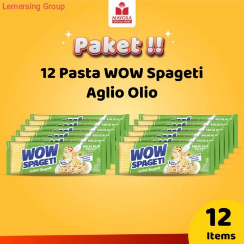 

Lemersing - BARU Paket Isi 12 Pcs Pasta WOW Spageti Aglio Olio