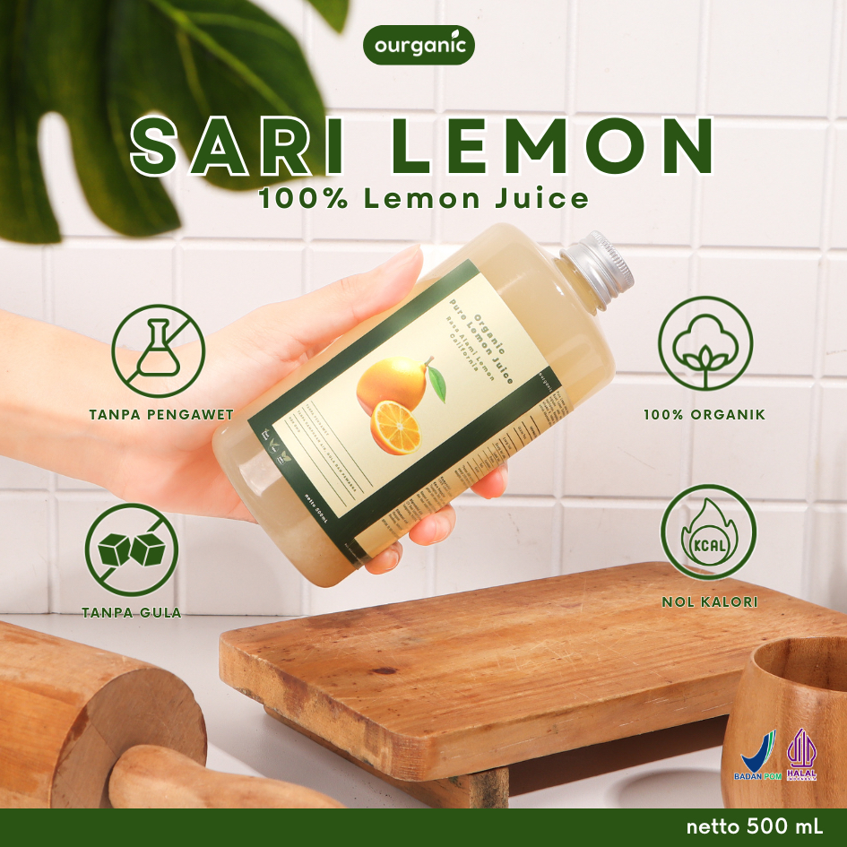 

Ourganic Sari Lemon Organik 500ml / 100% Lemon Juice