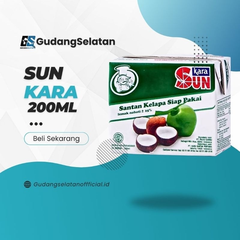 

SUN KARA 200 ML Santan Kelapa Siap Pakai / DUS ( 12 kotak )