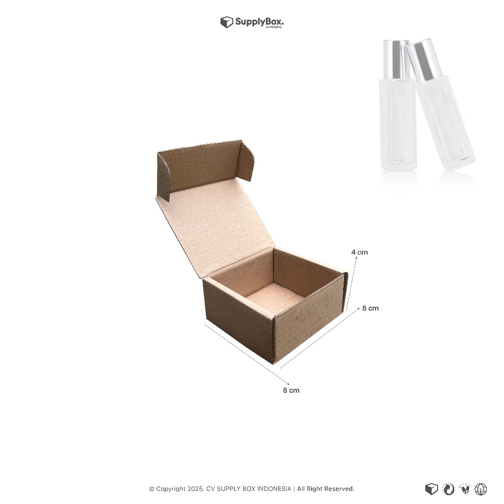

KARDUS BOX PACKAGING 8 x 8 x 4 CM | Dus Box | Kardus Box | Custombox
