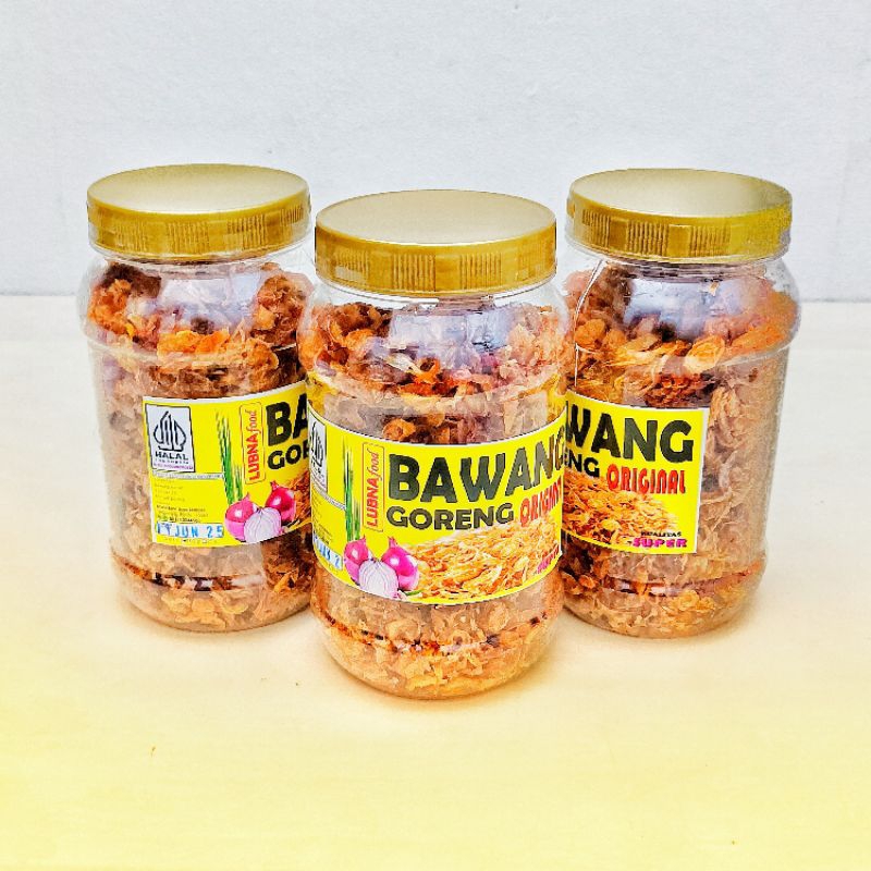 

3PCS BAWANG GORENG PREMIUM ORIGINAL TOPLES 500ML @ isi 100gr