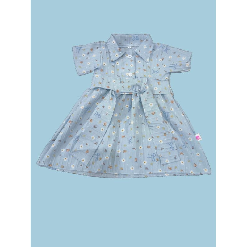 Dress Anak Perempuan Motif Bunga - Bunga