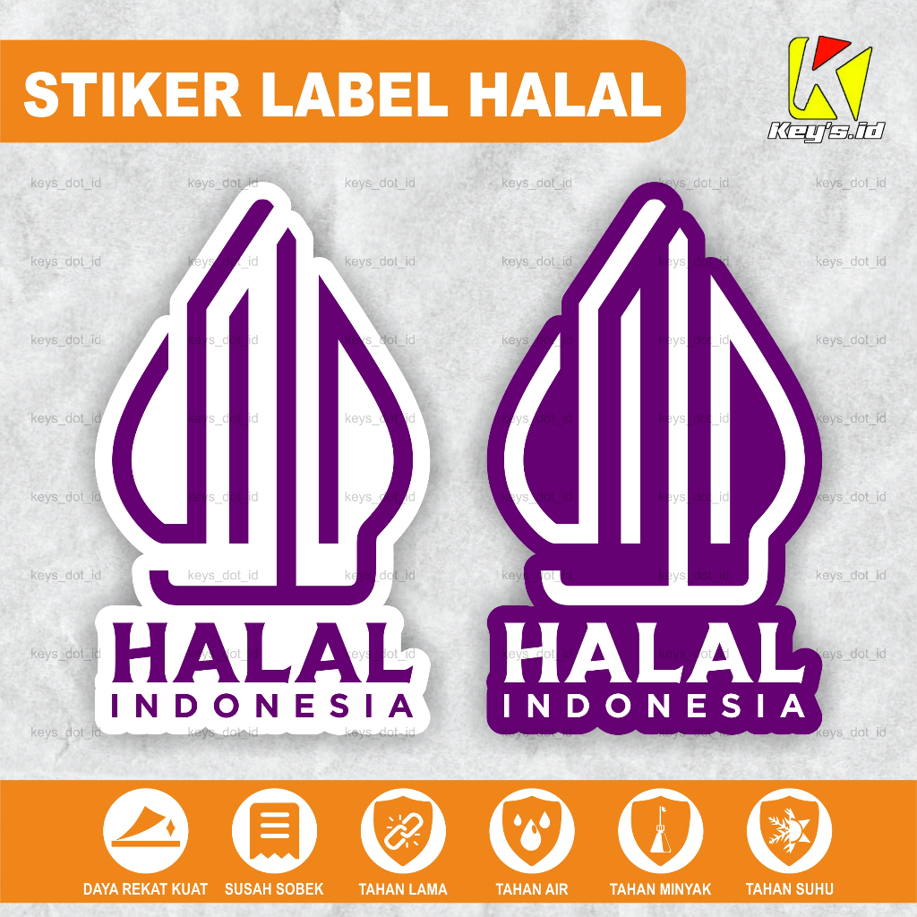 

STIKER HALAL, STICKER LABEL HALAL ANTI AIR SUDAH DICUTTING