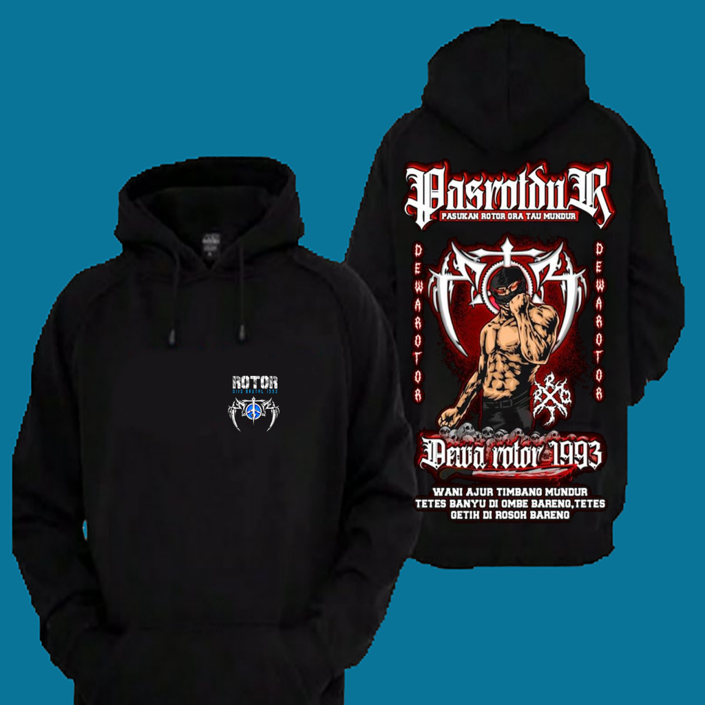 Sweater Hoodie Distro Rotor Dewa 1993 Pasukan Bawah Tanah Premium Terbaru