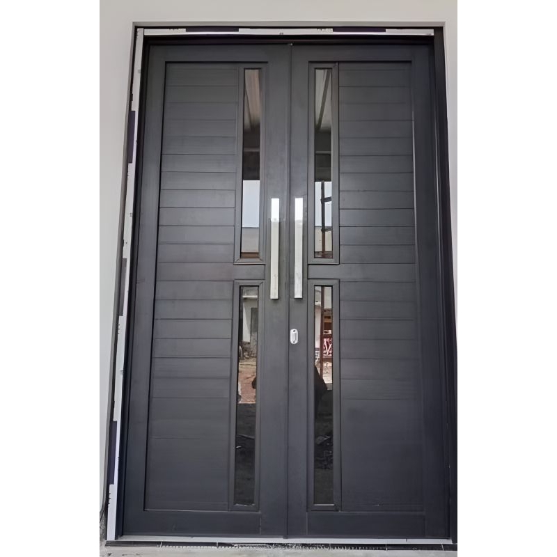 SET KUSEN + PINTU ALUMINIUM KUPU-KUPU / KUPU TARUNG UK- T210 x L120 BISA CUSTOM UKURAN [SUDAH TERMAS