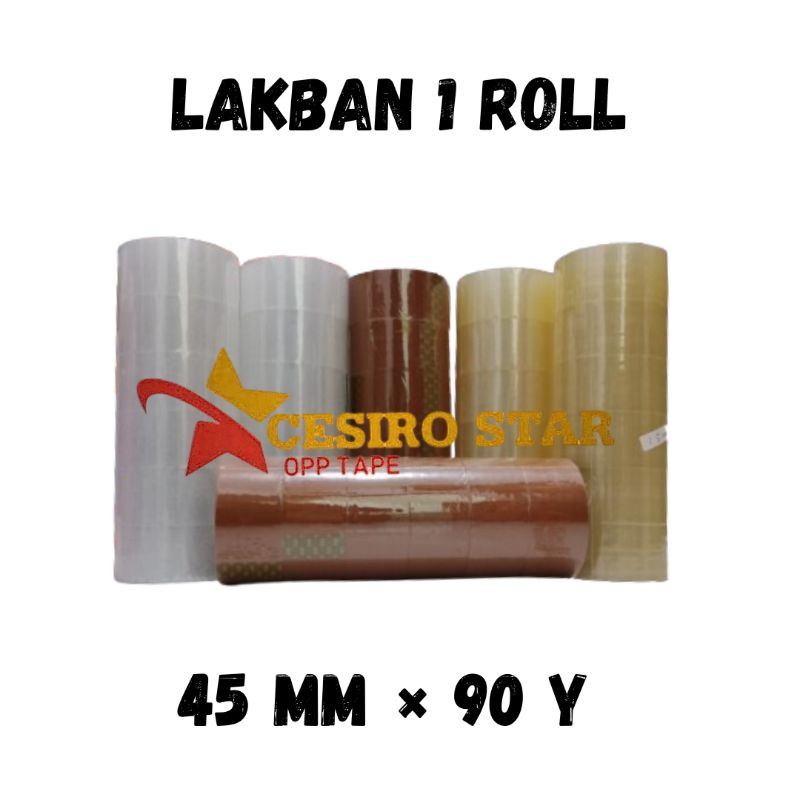 

Lakban opp murah uk 45mm x 90 yar isi 8 pcs