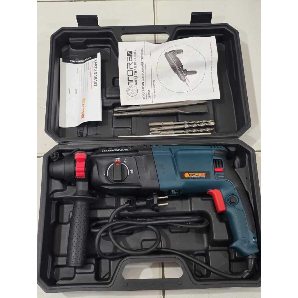 Mesin Bor 3 fungsi / Bobok Beton Bosch 26MM Rotary Hammer TORA