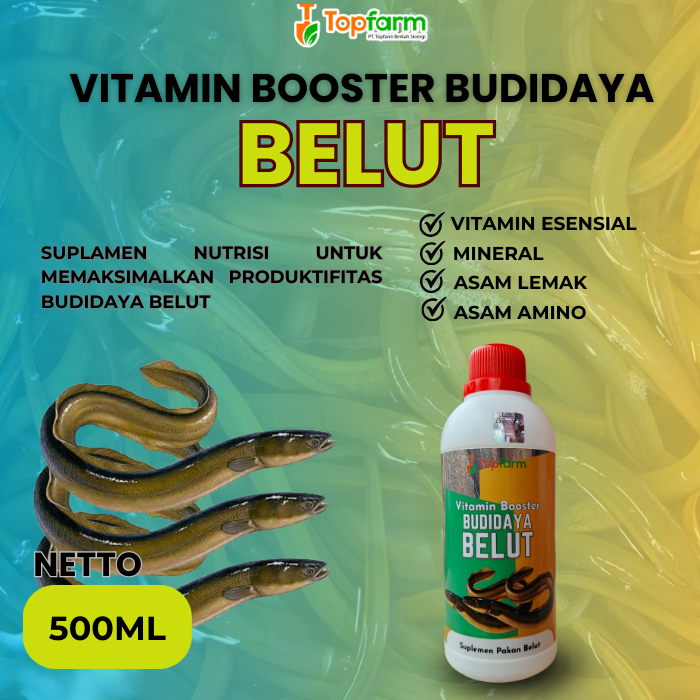 Vitamin Ternak Belut 500ML/ Vitamin Belut/ Vitamin Belut Cepat Besar/ Vitamin Budidaya Belut/ Vitami