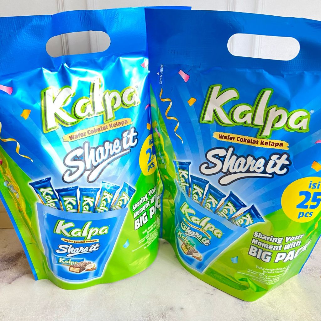 KALPA SHARE IT ISI 25 PCS - Kalpa/Kalpa Share It/Kalpa Isi 30 pcs/Wafer Cokelat Kelapa/Kalpa Big Sha