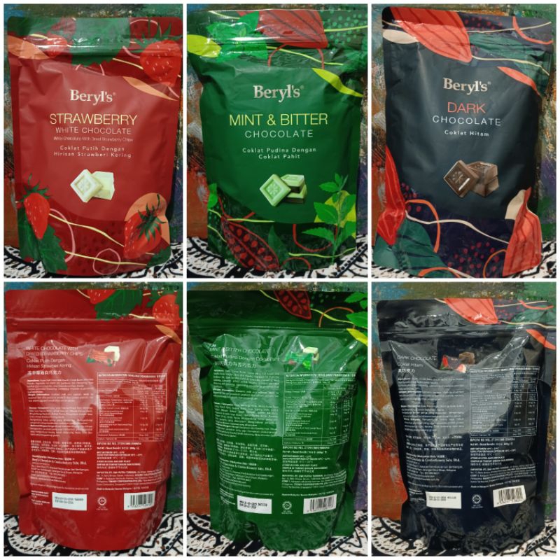

RB Beryls 280gr Coklat Pudina dengan Coklat Pahit Mint Bitter Chocolate Beryl's Malaysia