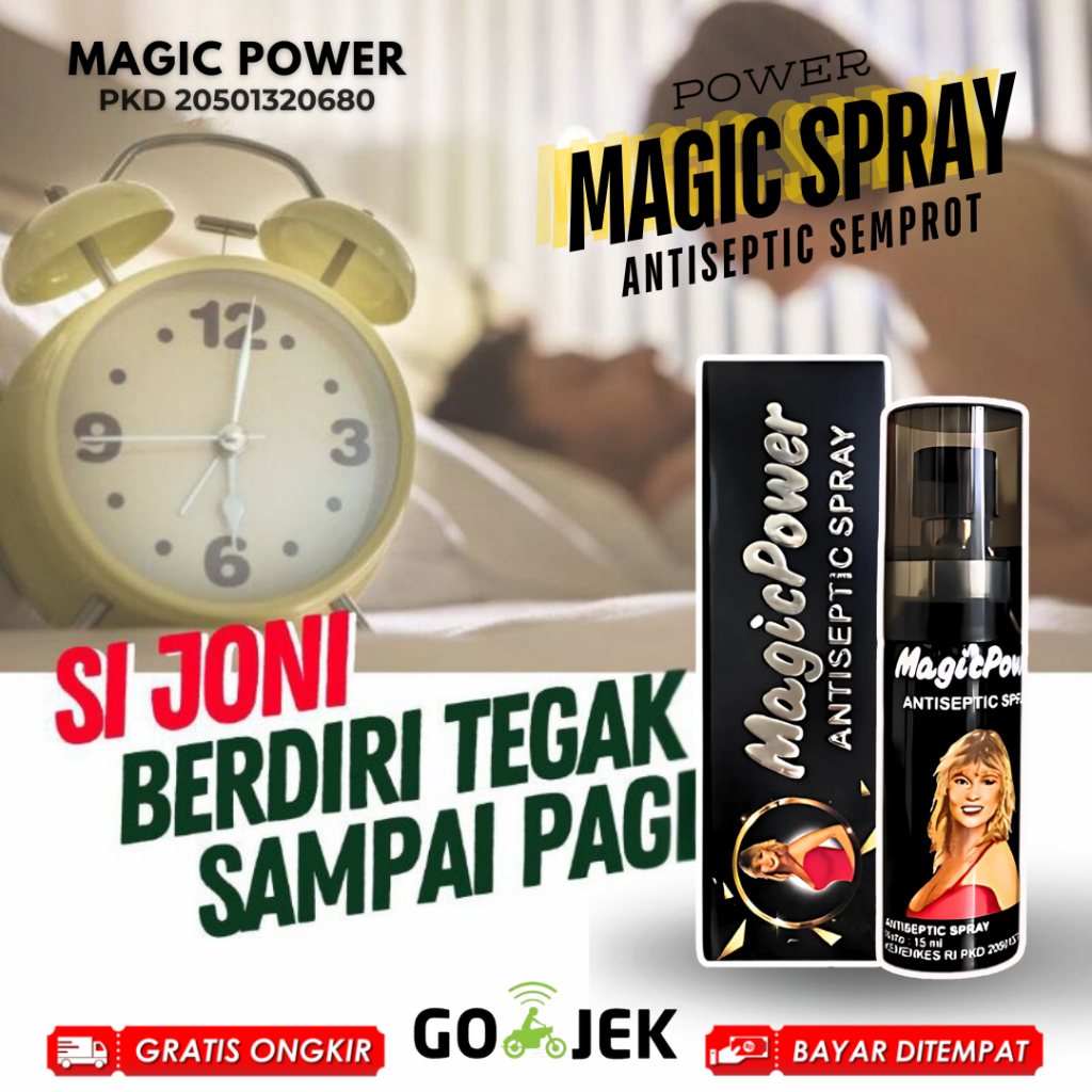 MAGIC POWER CLASSIC BOTOL SPRAY/ TISSUE ANTISEPTIK PRIA