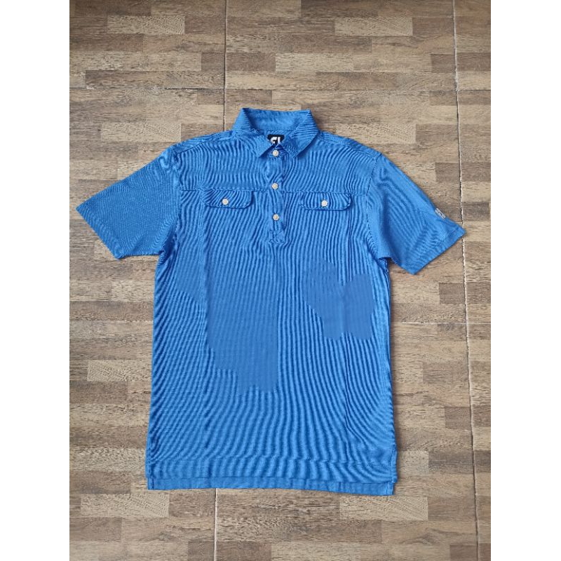 Footjoy & PG golf polo shirt biru