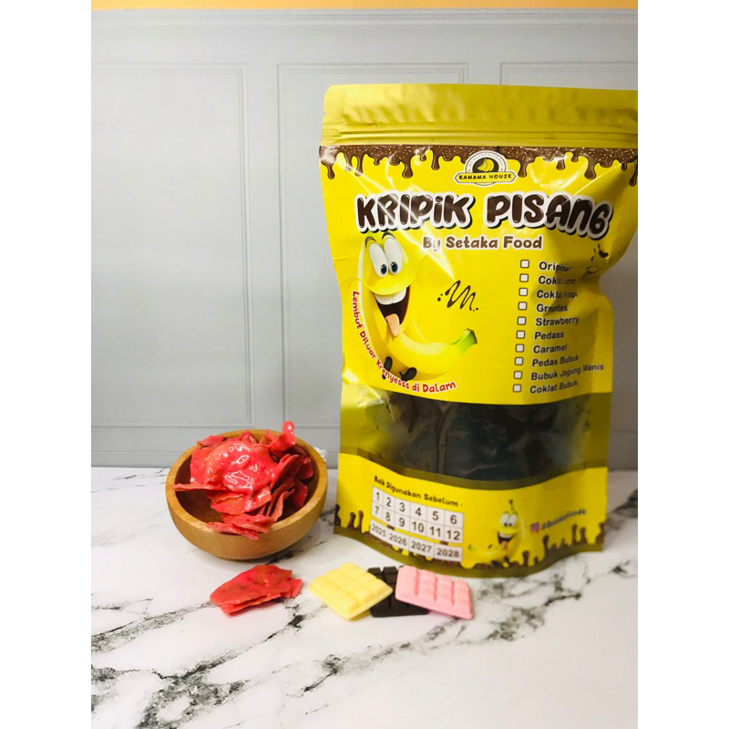 

kripikpisang strawberry pouch kuning 200gr