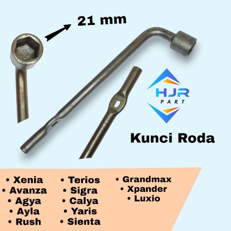 KUNCI RODA BAN MOBIL 21mm RUSH TERIOS AVANZA XENIA SIGRA AYLA CALYA SIENTA YARIS GRANDMAX XPANDER