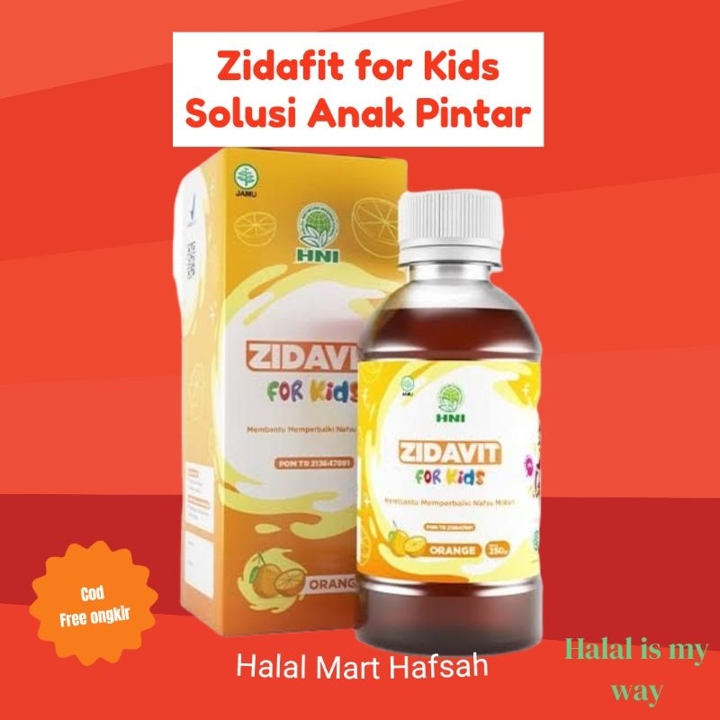 ZIDAFIT For KIDS HNI HPAI Extrak Ikan Ziadat Suplement Lengkap anak  Nutrisi Nabati dan Hewani