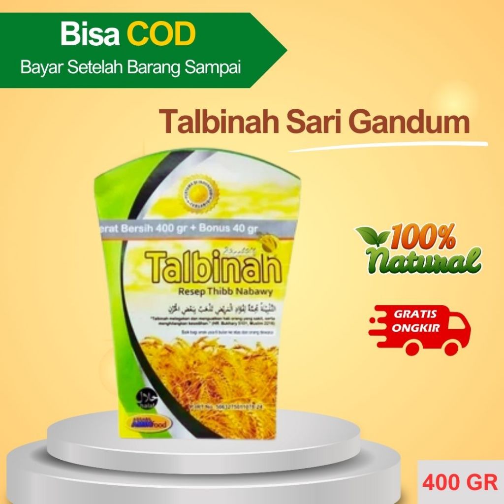 

Talbinah Serbuk Bubur Sari Gandum Makanan Untuk sakit maag - 400 GR