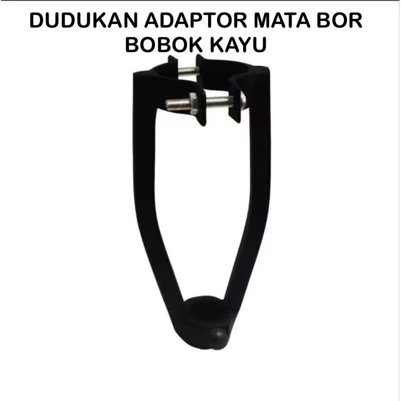 adaptor bor bobok kayu / dudukan mata bor bobok kayu / adaptor sambungan bor / aksesoris mesin bor t