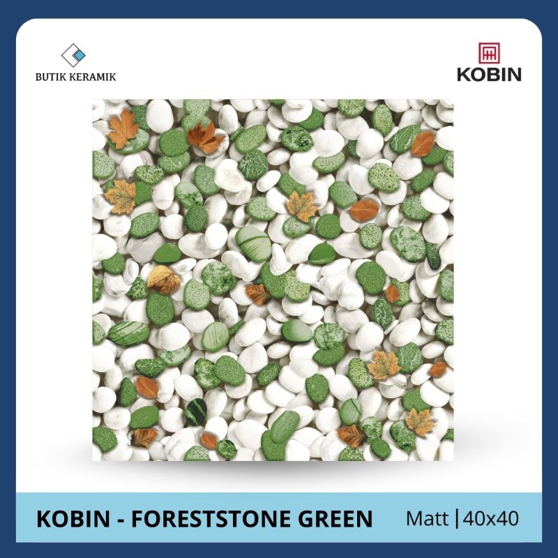 Keramik 40x40 cm | Kobin | Foreststone Series | Matt / Kasar | Grade A | Keramik Lantai | Keramik Ka