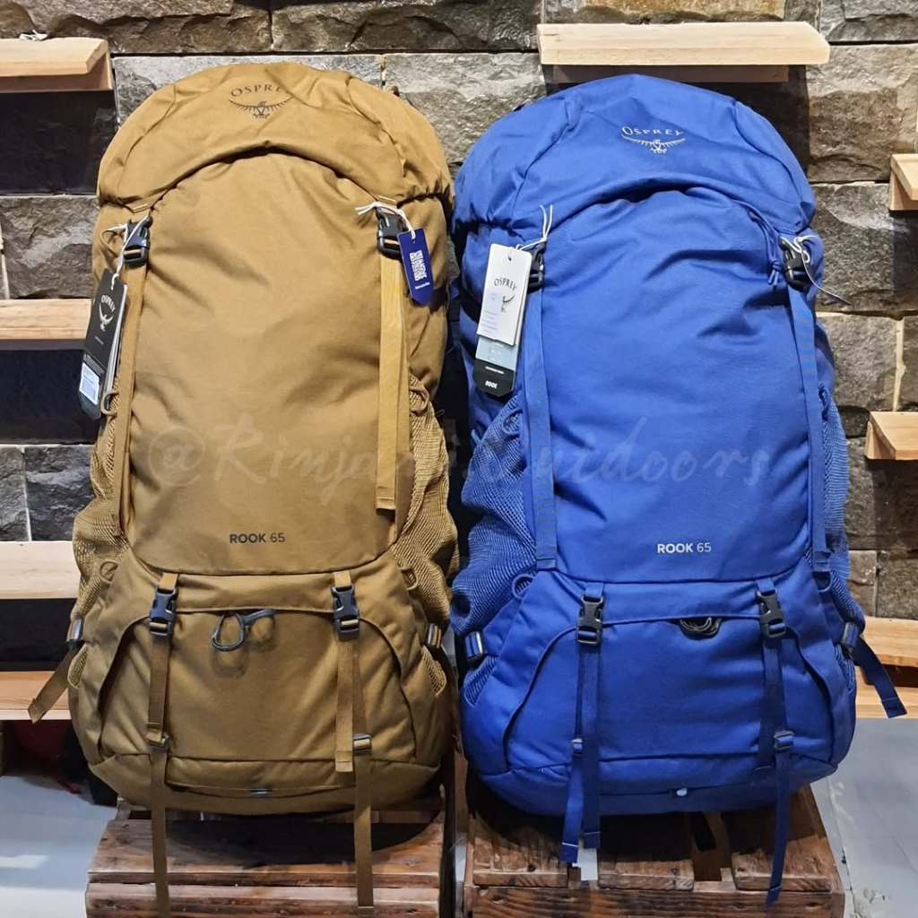 OSPREY ROOK 65 BACKPACK ORIGINAL LIFETIME WARRANTY CARRIER OSPREY 65L ROOK HITAM TAS GUNUNG OSPREY R