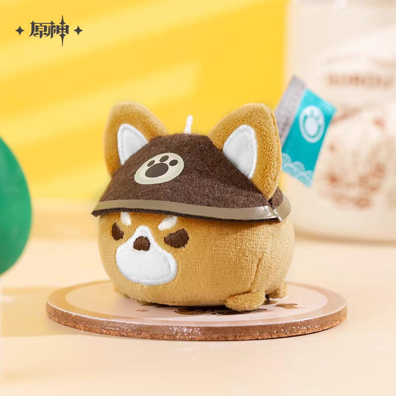 [READY STOCK]  Official Genshin Impact Taroumaru Gorou Inuzaka Dog Plush Keychain Doll Hanging Toy