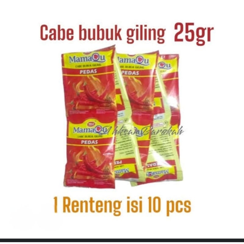 

CABE BUBUK GILING PEDAS 25GR MAMAQU