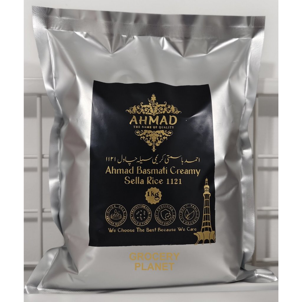 

AHMAD, Basmati Rice Creamy Sella 1121 - Beras Basmati Creamy Sella 1121