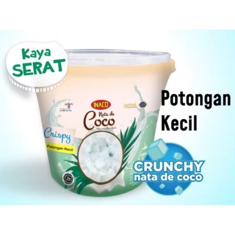 

INACO NATA DE COCO CRISPY 1KG DAN REFIL