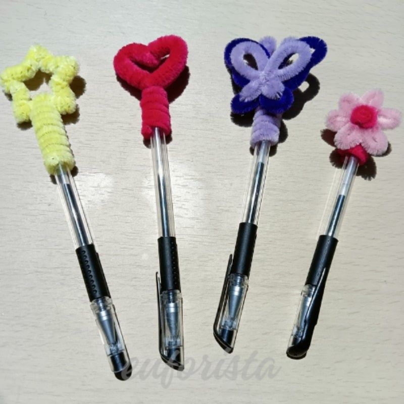

Pulpen imut kawat bulu pipe cleaner untuk minigift, souvenir, atau hadiah