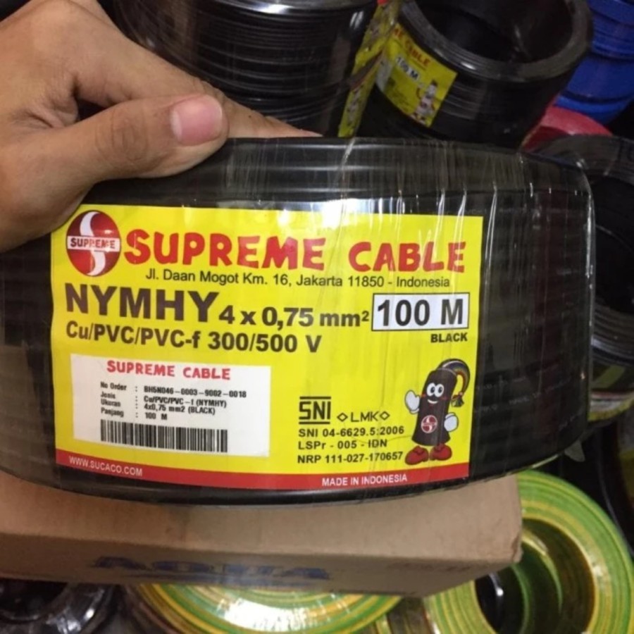 Kabel Serabut /NYYHY Supreme 4x0.75 4x0,75 4 x 0.75 4 x 0,75 @100meter
