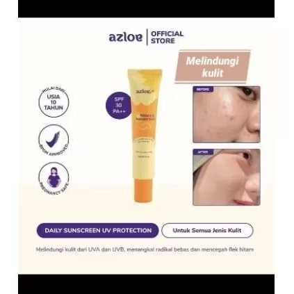 PRELOVED tinted sunscreen azloe tutup orange