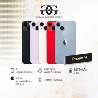 IPHONE 14 128 IMEI PERMANENT ( TERDAFTAR BEACUKAI )