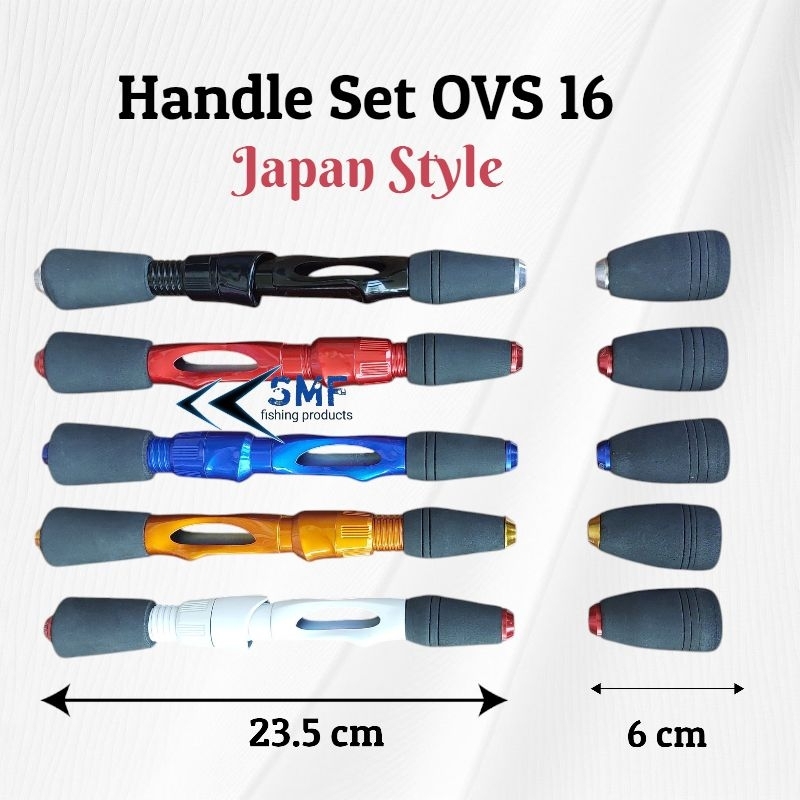 Gagang Joran OVS Japan Style / Handle set busa OVS Spinning