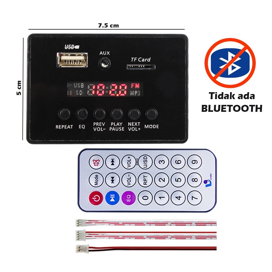 Modul MP3 tidak ada Bluetooth hanya Radio Aux usb dan momory card