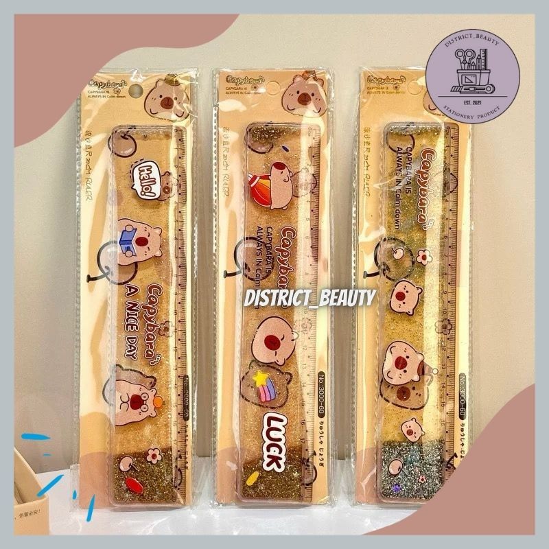 

PENGGARIS GLITTER AIR CAPYBARA KAPIBARA CAPPYBARA GARISAN 20CM PENGGARIS GLITTER MANIK PREMIUM KARAKTER CAPYBARA KEPIBARA LUCU TERMURAH