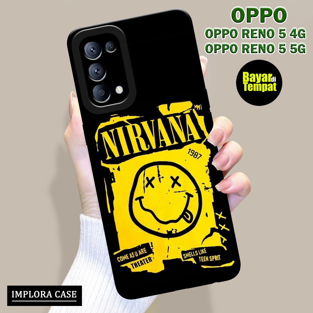 Case OPPO RENO 5 4G / RENO 5 5G Motif BAND IMPLORA CASE Casing OPPO RENO 5 4G / 5 5G Softcase Pro Ca
