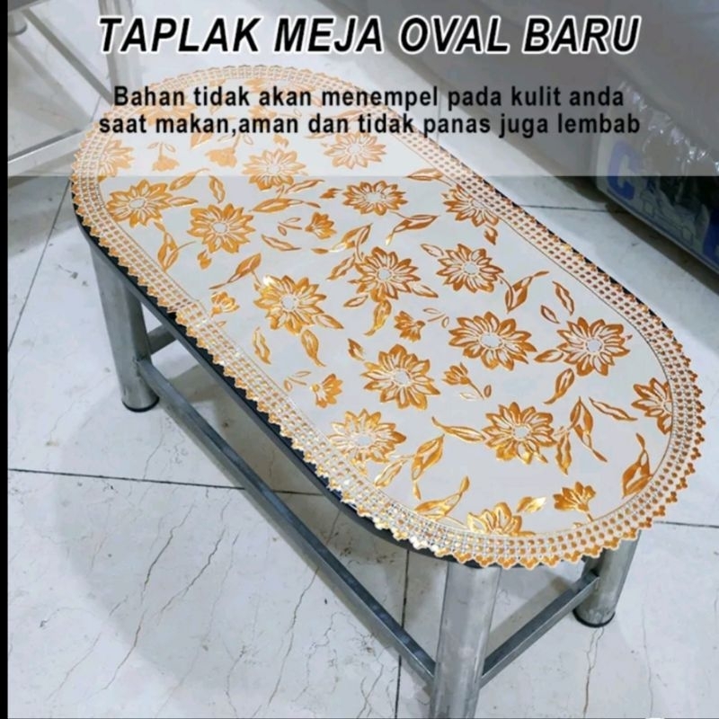 TERMURAH  Taplak Meja Tamu Gold Anti Air / Taplak Meja Mewah Elegan Uk 40x83cm Hadiah Suvenir Mewah