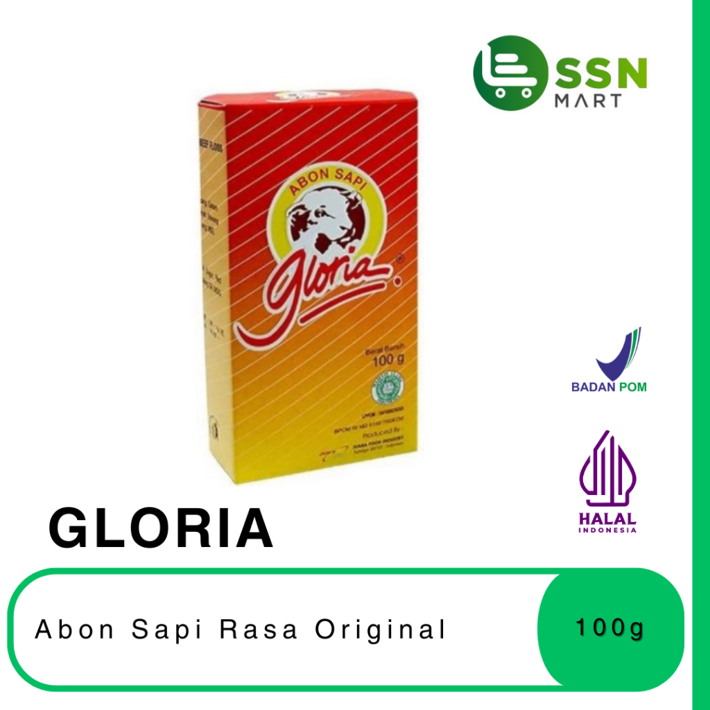 

SSNMart Gloria Abon Sapi ORIGINAL "KOTAK" 100g