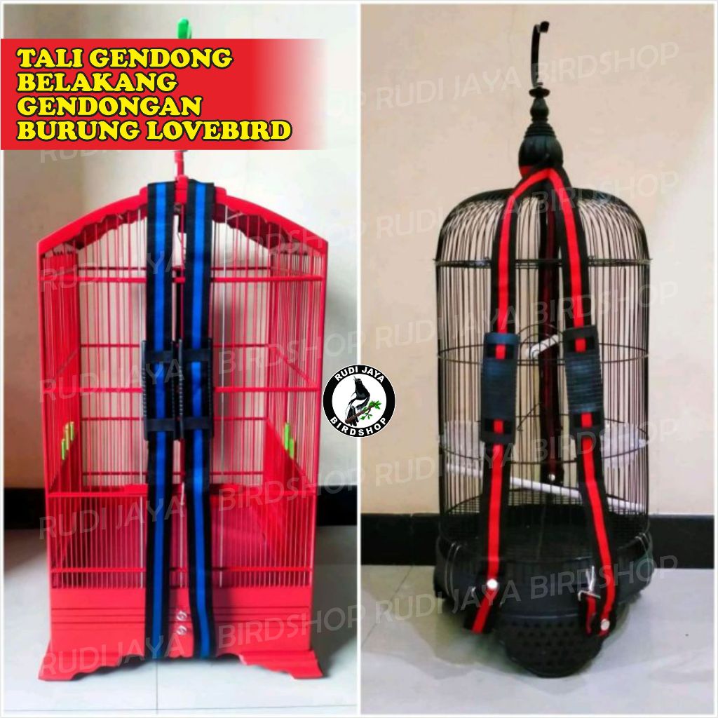 TALI GENDONG BELAKANG GENDONGAN SANGKAR BURUNG UNTUK BAWA SANGKAR LOVEBIRD BESI KAPSUL KOTAK