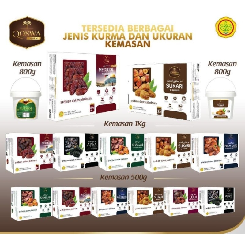 

Kurma Premium Qoswa 500 gram 1kg