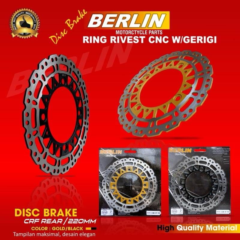 piringan/disck/cakram depan KLX & CRF 150 berlin 320mm + breket pnp