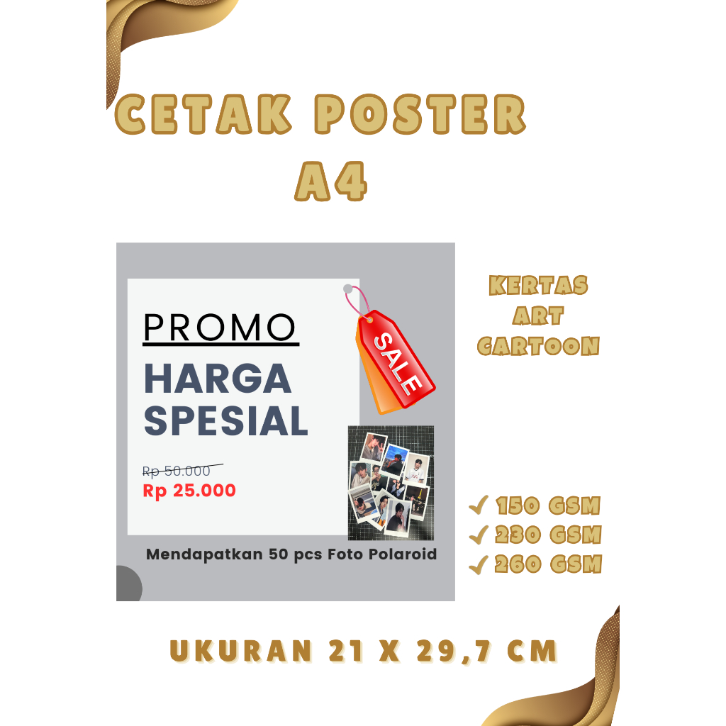 

Cetak Poster Ukuran A4 Custom