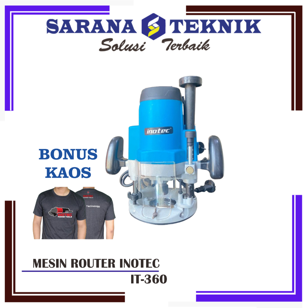 MESIN ROUTER / PROFIL BESAR  INOTEC IT 360 mdl makita + KAOS