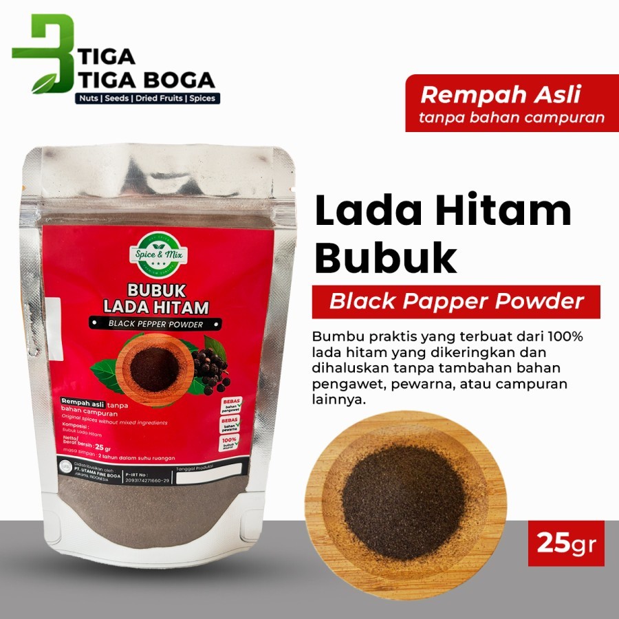 

Lada Hitam Bubuk / Black Pepper Powder Spice & Mix