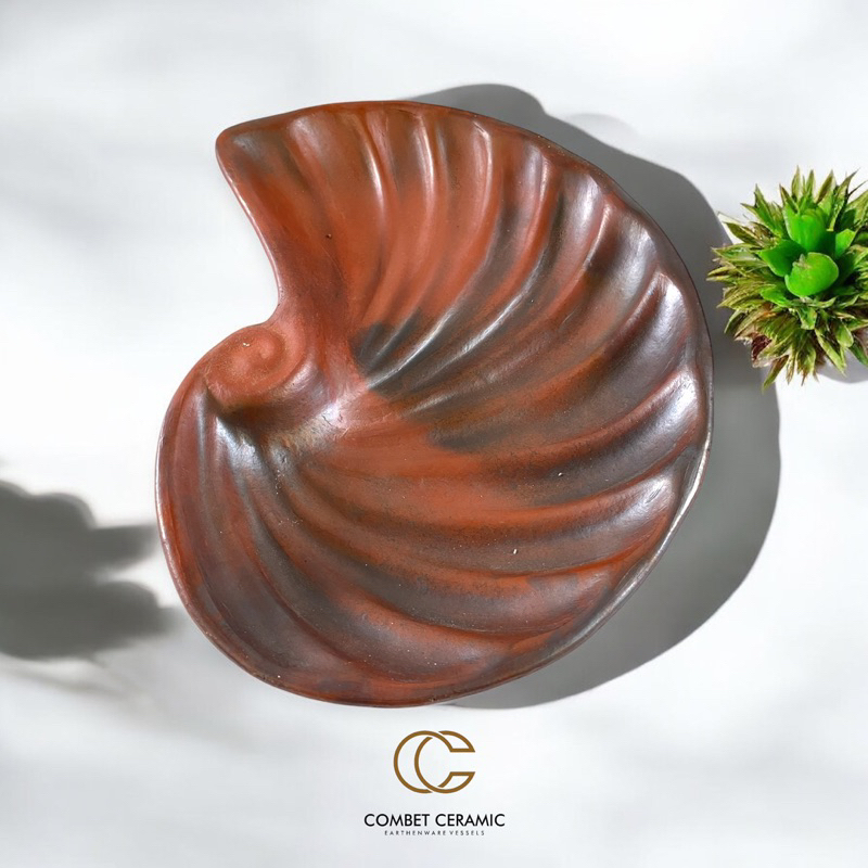Piring Kerang Gerabah - Piring Kerang Tanah Liat