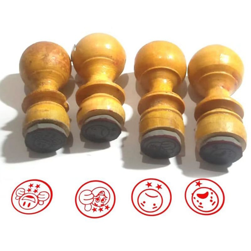 

Stempel Kayu Penilaian Bintang Otomatis isi 4pcs Original (chy)
