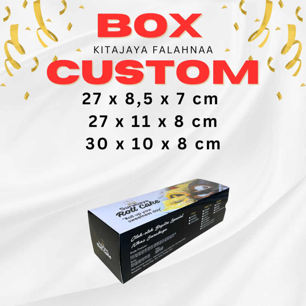 

(FREE DESAIN) CUSTOM BOX 27x8,5x7 cm | 27x11x8 cm | 30x10x8 cm